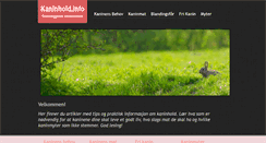 Desktop Screenshot of kaninhold.info